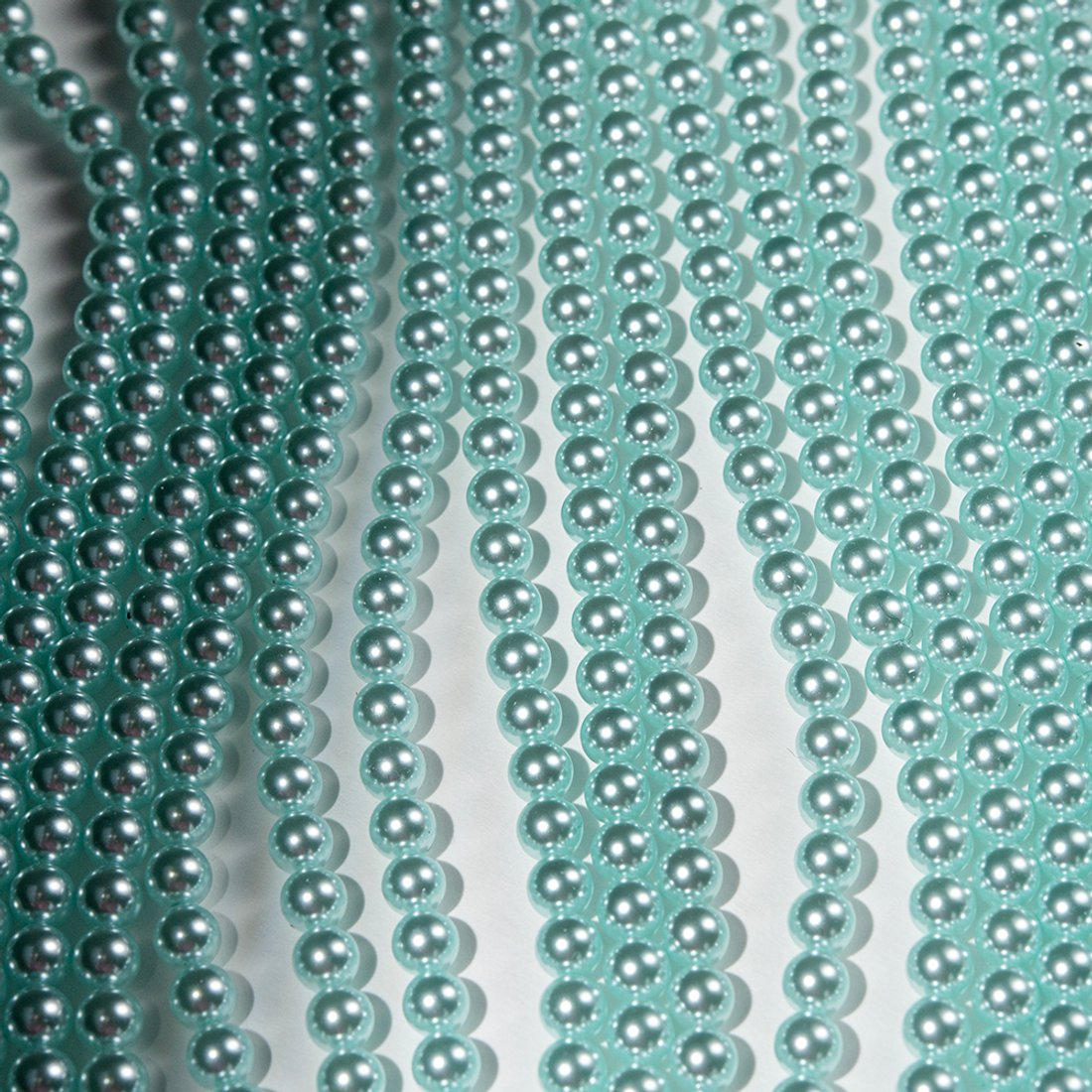 Хрустальный жемчуг, оттенок "Тиффани", шар 6,1мм, улучшенное покрытие