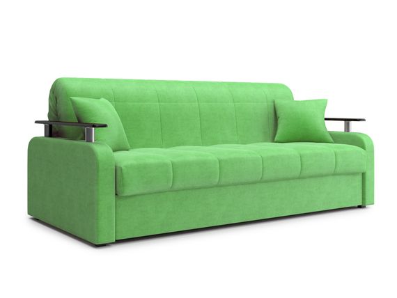 Диван Денвер 1,8 - Velutto 31 зеленый/ коричневая накладка