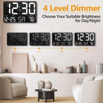 Часы настенные LED MIRROR GH0717L White