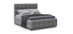 Босс Кровать+ПМ 160 Велюр Монолит сталь