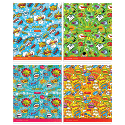 Тетрадь 40л., А5, клетка ArtSpace "Паттерн. Комикс"