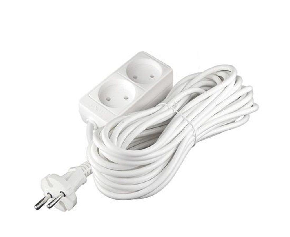 Удлинитель 2х10м без заземл. 10А IP20 2.2кВт ПВС Союз 481S-1210