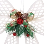 Подвеска «Лесной бантик» 24*16 см, Белый