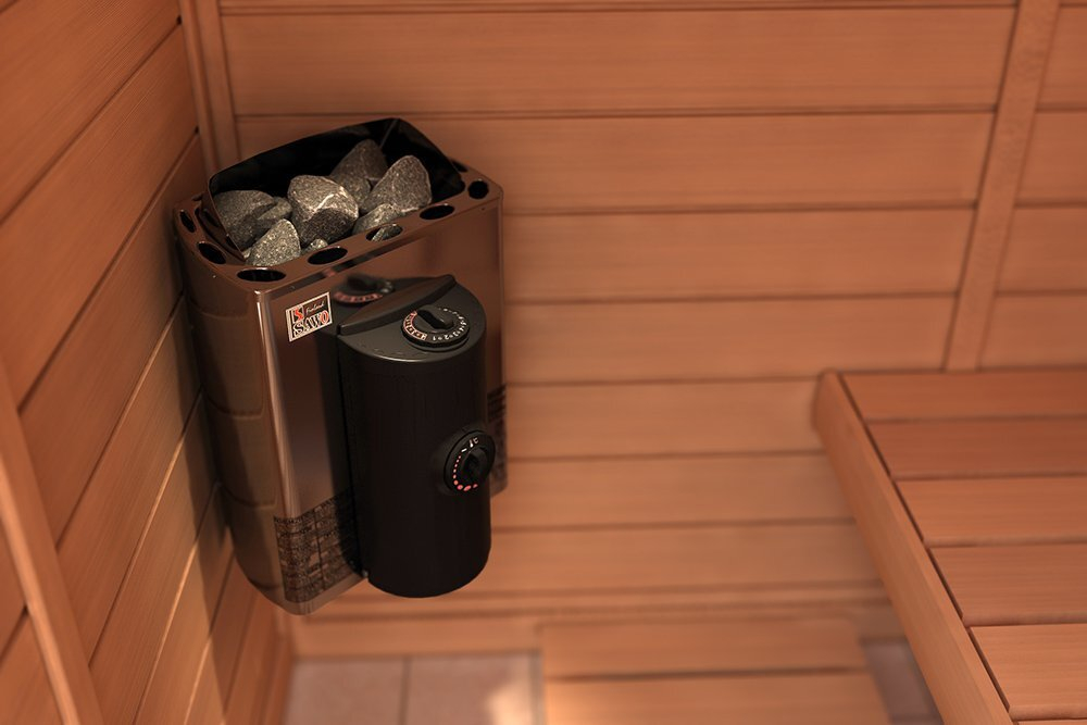 Электрическая печь SAWO Mini X MX-23NB-Z (2,3 кВт, встроенный пульт, внутри оцинковка, снаружи нержавейка)