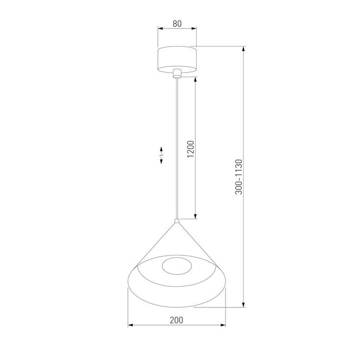 Подвесной светодиодный светильник Elektrostandard Conus 50316 LED a069335