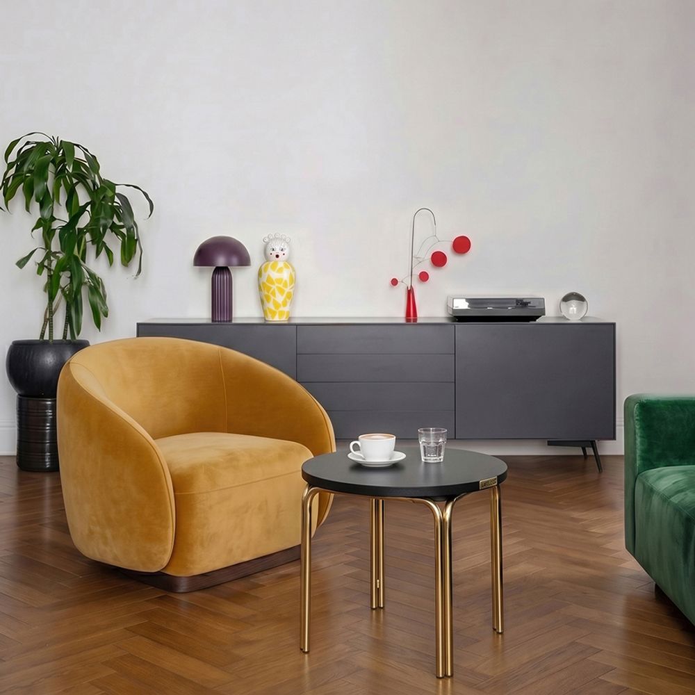 Лампа настольная Texture Sleek, Ø24х37 см, вишневая