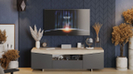 Тумба под телевизор напольная Дуб Сонома/Графит Серый 160х45х48 см