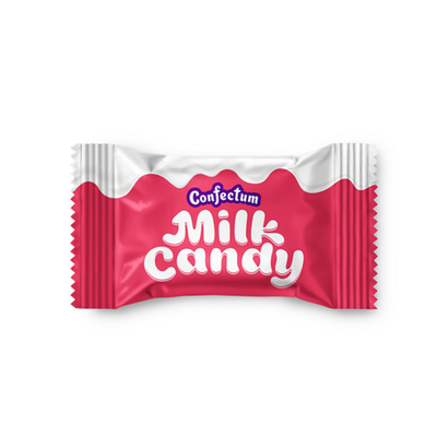 Молочная таблетированная конфета «Confectum Milk Candy» со вкусом клубники, 500 гр х 6 шт