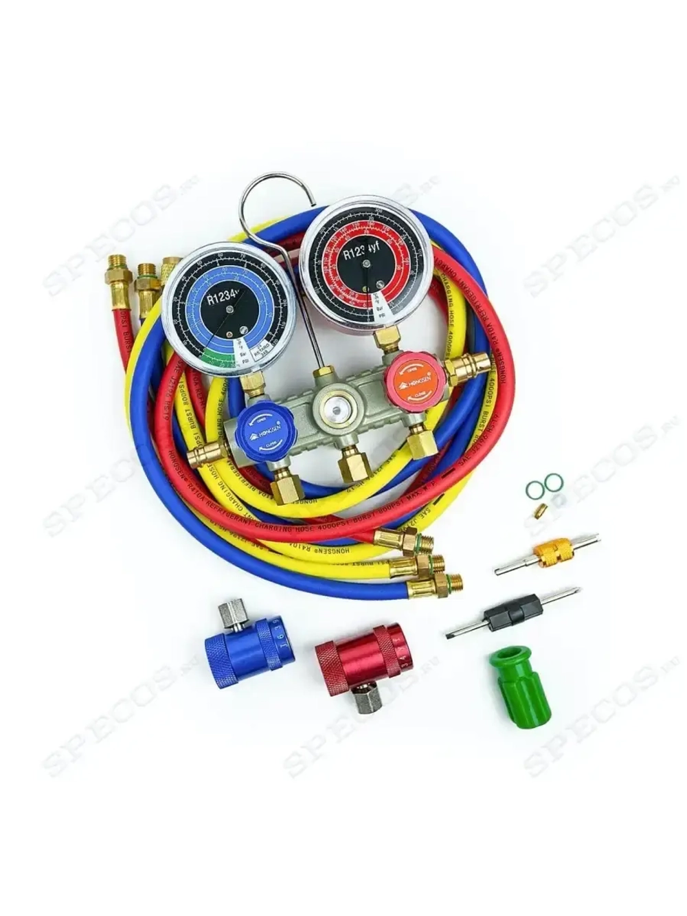 Манометрический коллектор, MANIFOLD ZR-S60-1234, для заправки новым фреоном R1234yf
