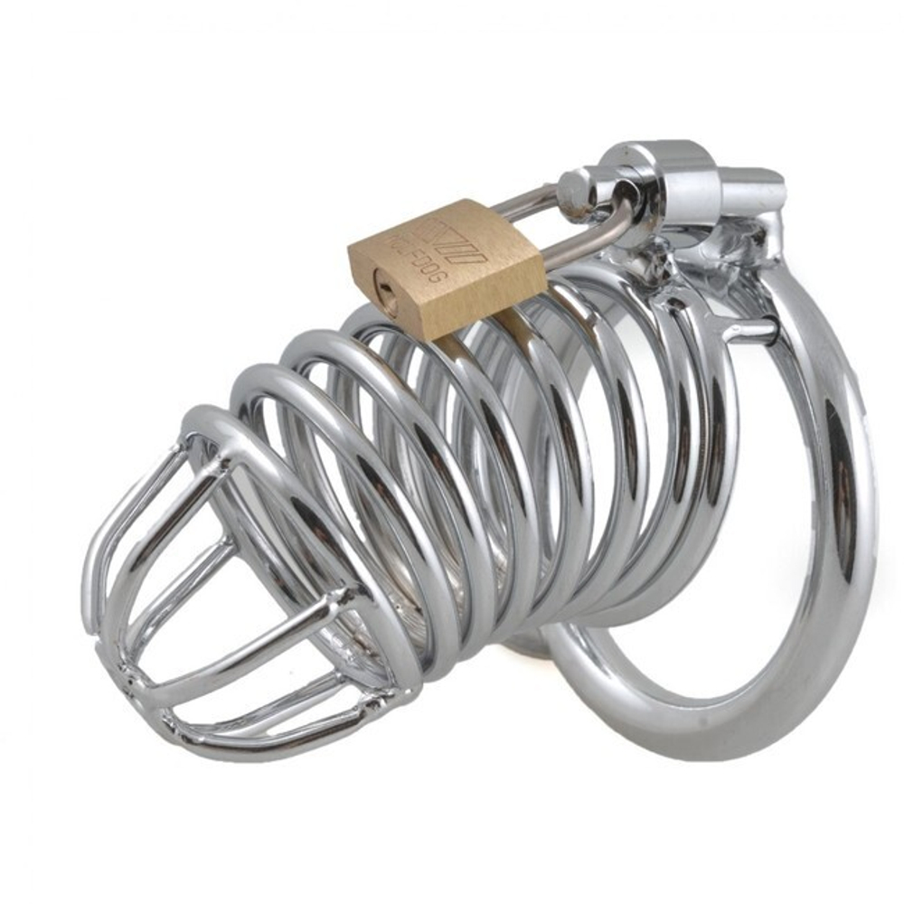 Металлические оковы для члена (Цвет: серебряный)