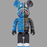 Дизайнерские игрушки BE@RBRICK x BAPE 1000% LINE CAMO SHARK 70cm, LINE-CAMO-SHARK-1000％
