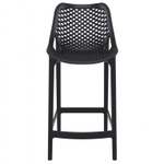 Стул пластиковый полубарный Siesta Contract Air Bar 65, черный