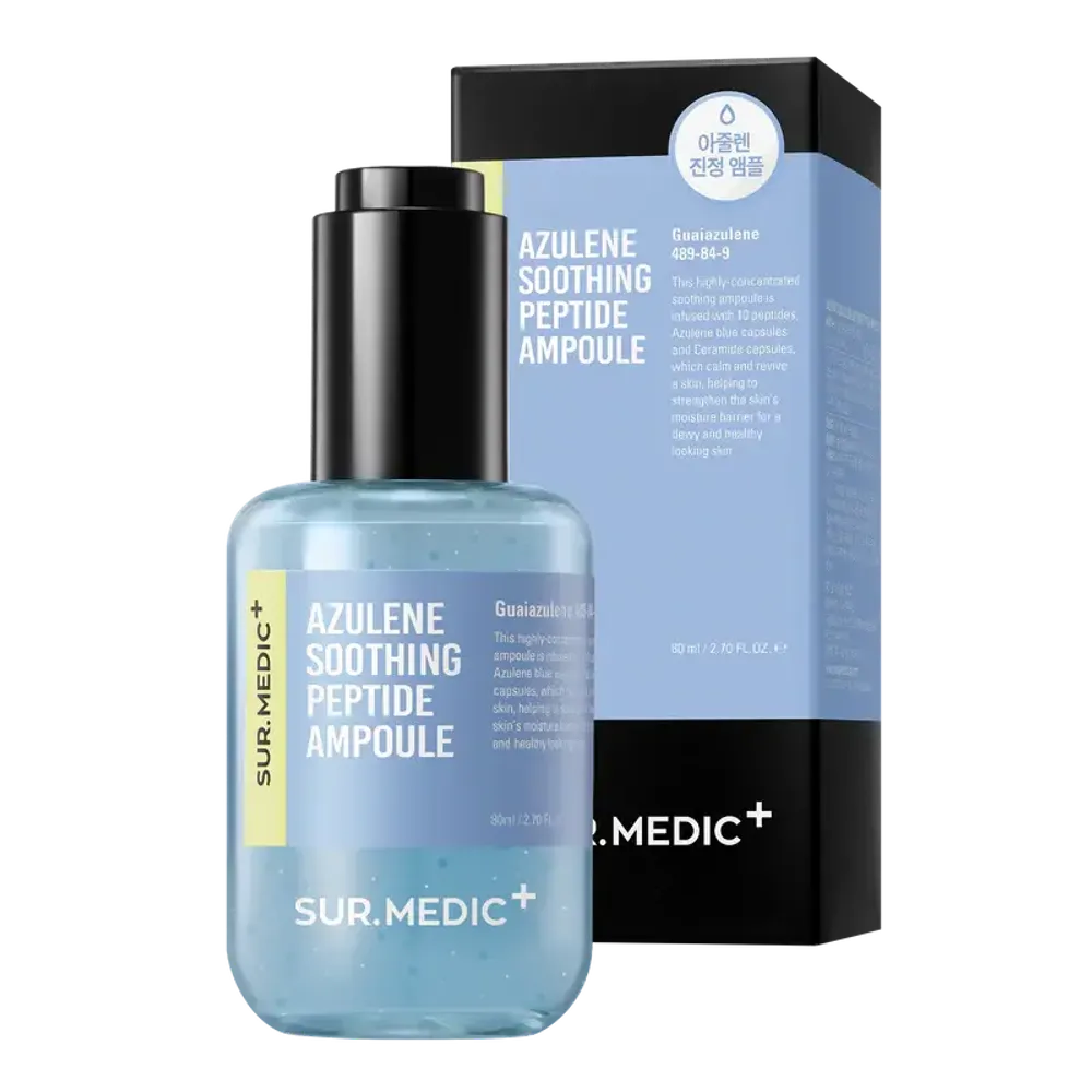 Успокаивающая ампула с пептидами и азуленом SUR.MEDIC+ Azulene Soothing Peptide Ampoule 80ml