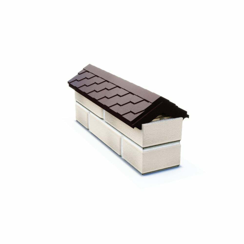 Парапет полимеркомпозитный Everest 130*510 (0,5 кирпич) коричневый