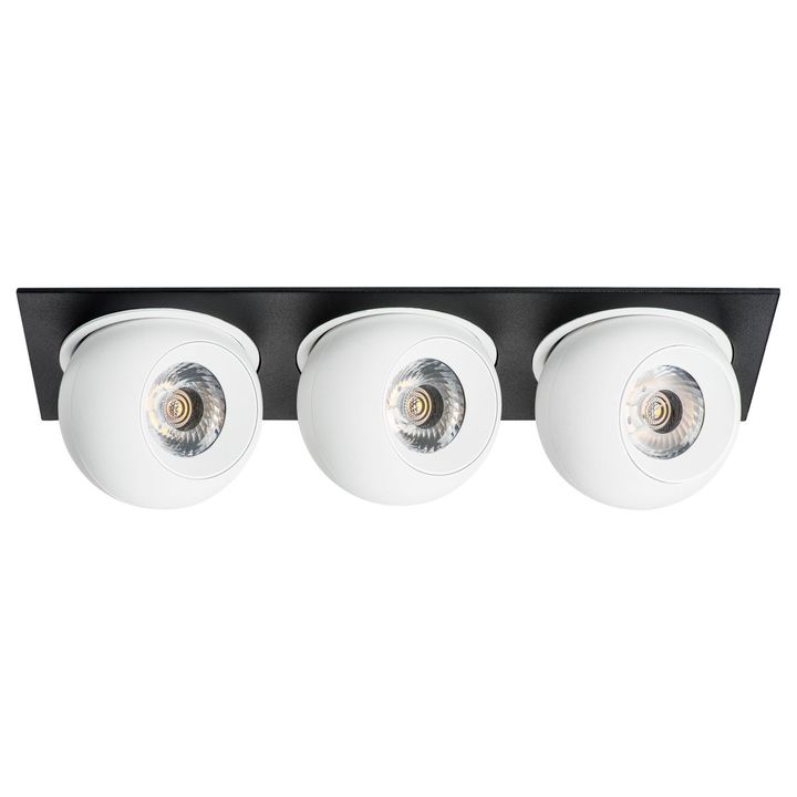 Комплект из светильника и рамки Lightstar Intero Ball (217537+217064+217064+217064) i537646464