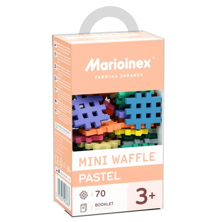 Конструктор Marioinex Mini Waffle 903667 пастельный 70 деталей арт. 903667 / Конструктор Мариоинекс