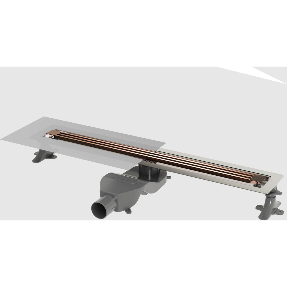 Душевой лоток Boheme B&T INFINITY 60см 981-60-CB нержавеющая сталь COPPER BRUSHED