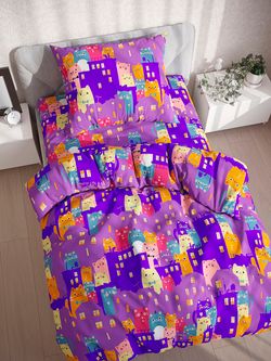 Наволочка комплект 2шт бязь Сказка "Миледи" 40x60 см на молнии