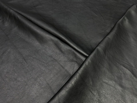 ЛОТ-5 Nappa WAX Nero, толщ. 0,9-1,1 мм, натуральная кожа