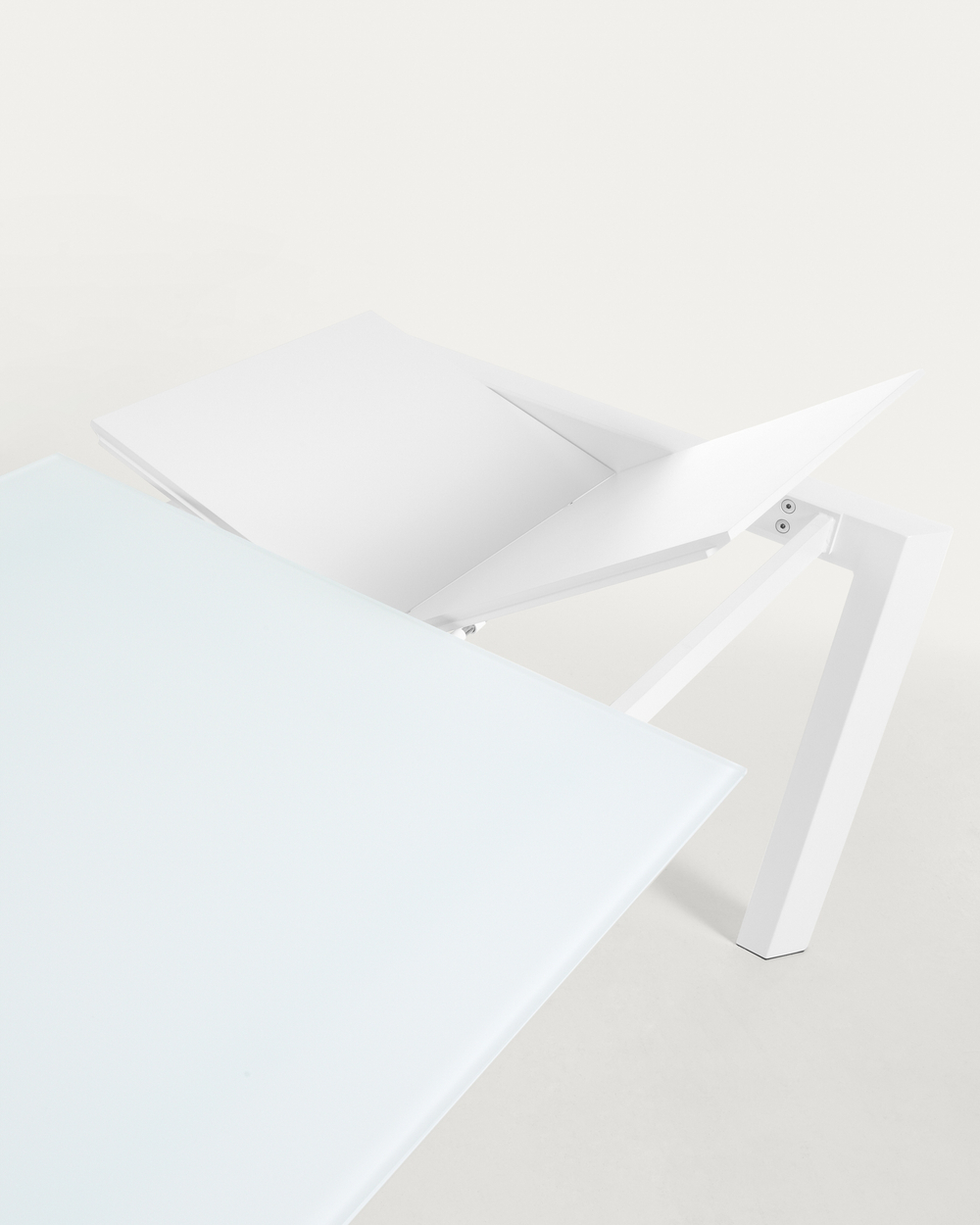 Стол обеденный Atta 120(180)x80 белое стекло