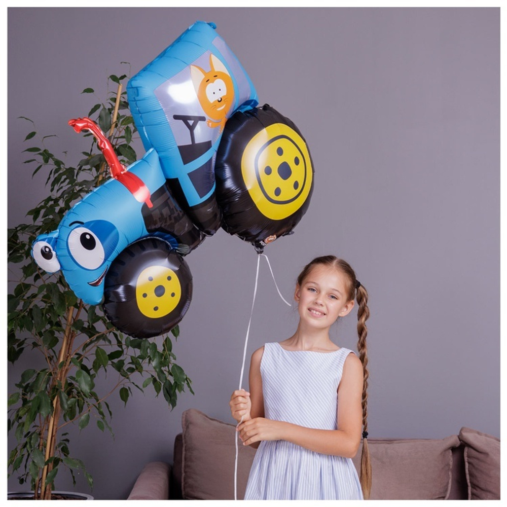 Фольгированный шар-фигура «Котэ и Синий Трактор», 84 см