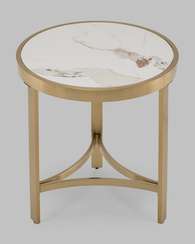 Журнальный столик Адриана 50*50 см светлая керамика