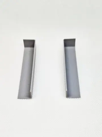 Заглушки торцевые для плинтуса 58x16 мм, серый бетон (2 шт)