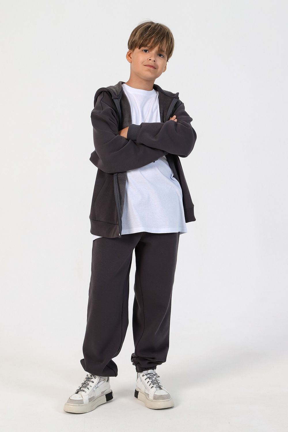 Костюм для мальчика Кай-1 Виотекс ТЁМНО-СЕРЫЙ