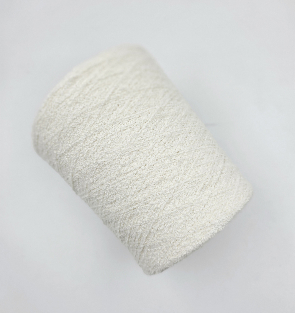 Шелк тусса 50% меринос 40% па 10% 450 м в 100 гр белый