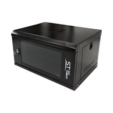 Шкаф настенный 6U ST-NC6U01 (ЧЕРНЫЙ) С ПОЛКОЙ