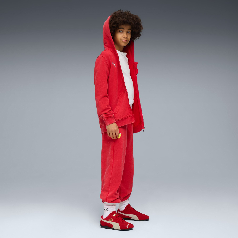 PUMA X SCUDERIA FERRARI СПОРТИВНАЯ ТОЛСТОВКА С КАПЮШОНОМ SPORTSWEAR, КРАСНЫЙ