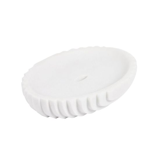 Мыльница из белого искусственного камня Ateneas