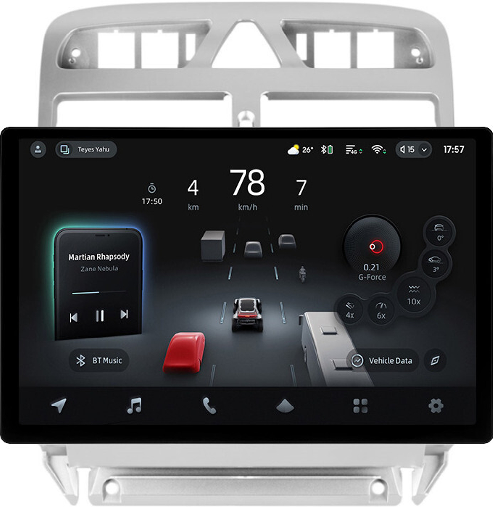 Магнитола для Peugeot 307 2001-2008 - Teyes CC4-PRO монитор 13" 2K QLED на Android 13, Snapdragon 778G, 8+128, AI, CarPlay, DSP, 4G SIM-слот