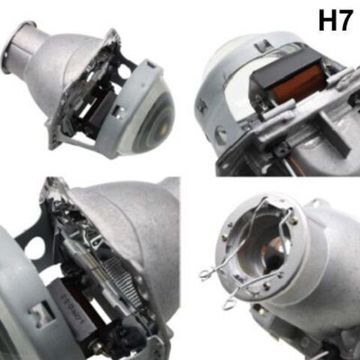 Би-линза Hella 3R (прозрачная линза). Посадочное место под лампу D/H7