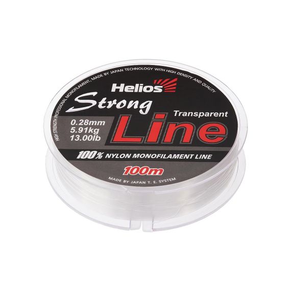 Леска Helios Strong Line Nylon Transparent 0,28mm/100 (HS-SLT-28/100)