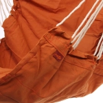 Гамак-кресло «Колористик» 100*130см сидячий, х\б с подушками, цвет кораловый