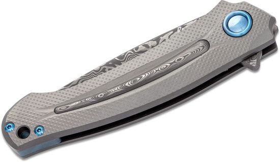 Складной нож MKM "ARVENIS" MKM/FX01 D c клинком из стали Damascus, рукоять титан