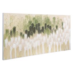 Панно декоративное с ручной росписью By Feel, 140х70 см, хаки