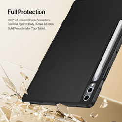 Складной чехол книжка от Dux Ducis для Samsung Tab S10+, S9+, S9 FE+, серия Vers Series Case, с магнитным держателем Pencil и и функцией автоматического перехода в спящий режим