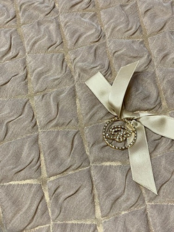 Покрывало 270х270 Blumarine Relievo бежевое