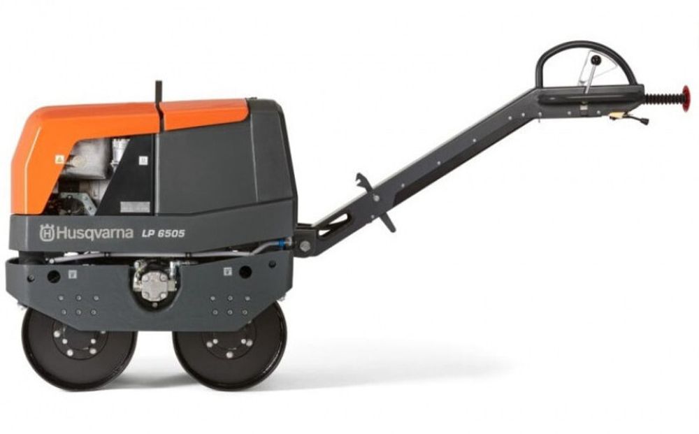Виброкаток ручной двухвальцовый Husqvarna LP 6505 E – [765 кг / Hatz 1D42S]