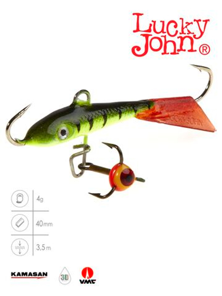 Балансир LUCKY JOHN Fin №3 (+тройник), цвет 31RT, арт. 71313-31RT