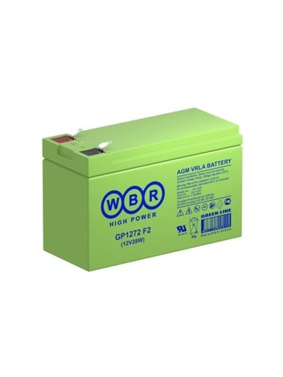 Аккумулятор 12В 7.2А.ч WBR GP1272 F2 (12V28W) WBR