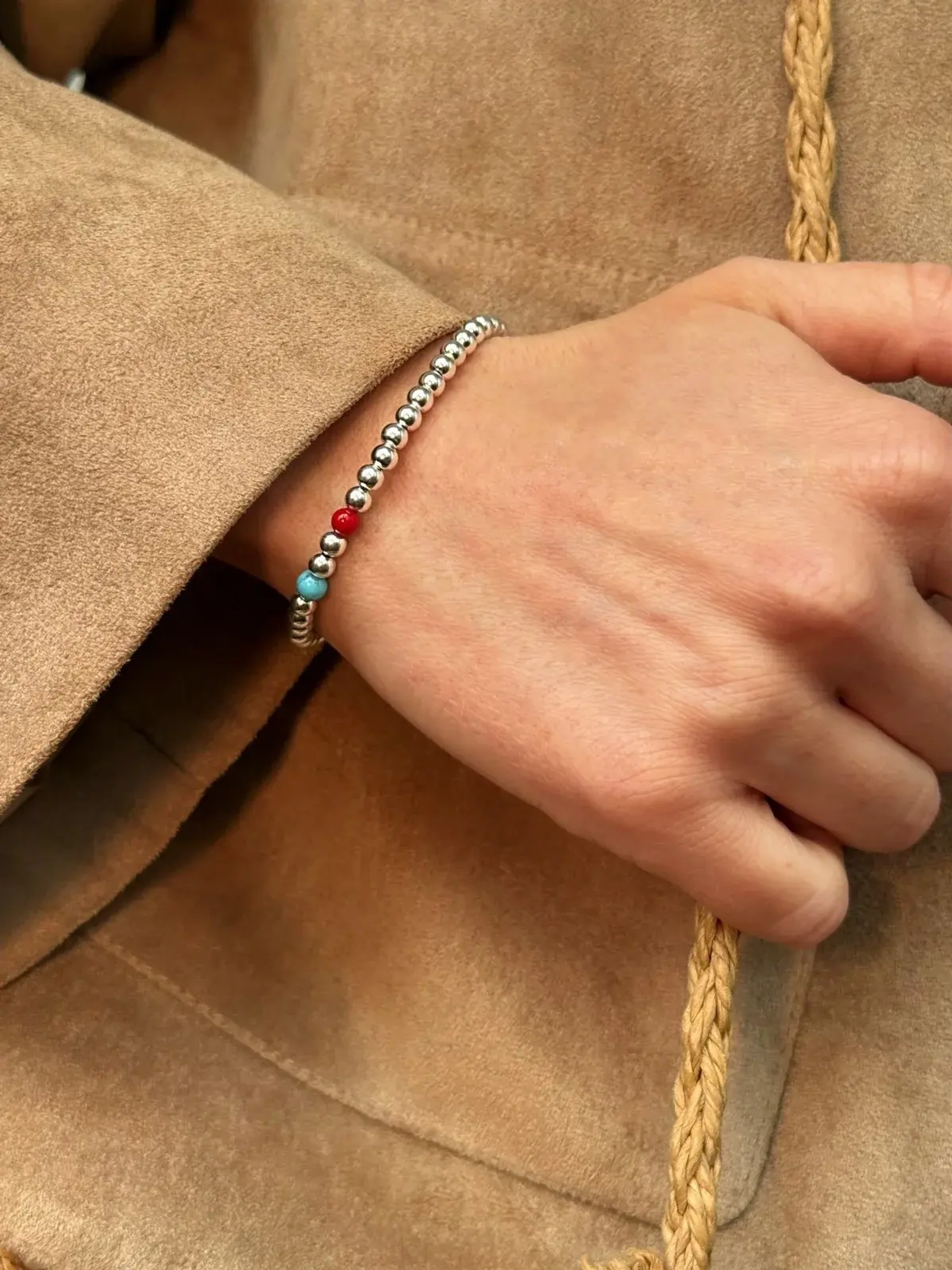 Браслет Basic red blue