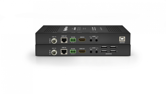 Wyrestorm EX-100-H2 - комплект из приемника и передатчика HDBaseT. HDMI 1.4, 4K 100м, Full HD 100м.. HDCP2.2, USB 2,0, RS-232. аудио 3,5 мм (1 - стор. PoH.)