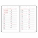 Ежедневник датированный 2025, А5, 138x213 мм, BRAUBERG "Favorite", под кожу, бордовый, 115759