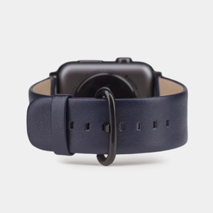 Ремешок кожаный для Apple Watch 42/44mm Classic синего цвета