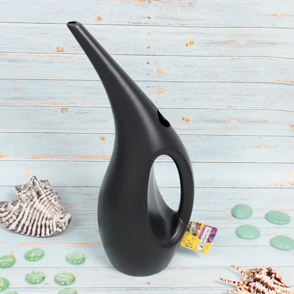 Лейка для растений 1,5л «Water line» dark gray ДоброСад