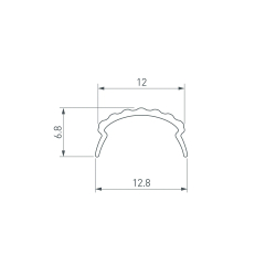 Экран матовый ROUND-D18-2000 OPAL (Arlight, Пластик) 025483