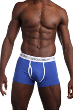 Мужские боксеры с гульфиком из хлопкового материала (Размер: M) (Цвет: серый)